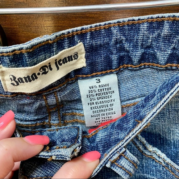 Low Rise Flare Embellished Jeans | 3 - Picture 7 of 7